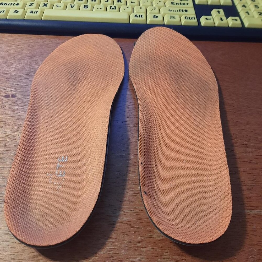 SofSole Athlete Full Length Shoe Insoles Orange/Gray Size MS9-10.5/B12 Worn Once